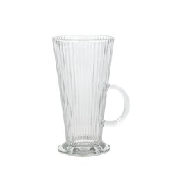 Latte machiato glas lines Ø7,5x14,2cm