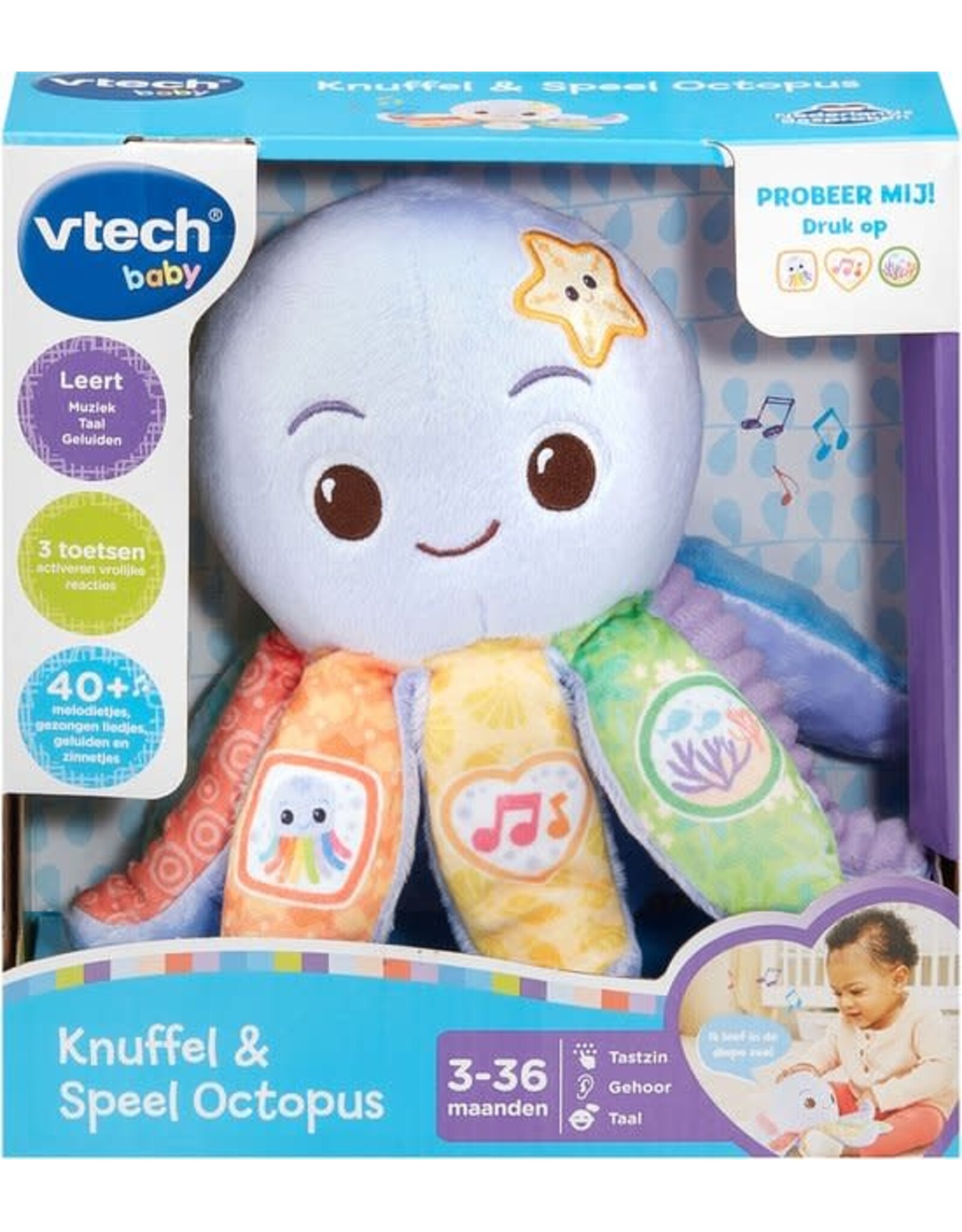 VTECH VTech Baby Knuffel & Speel Octopus