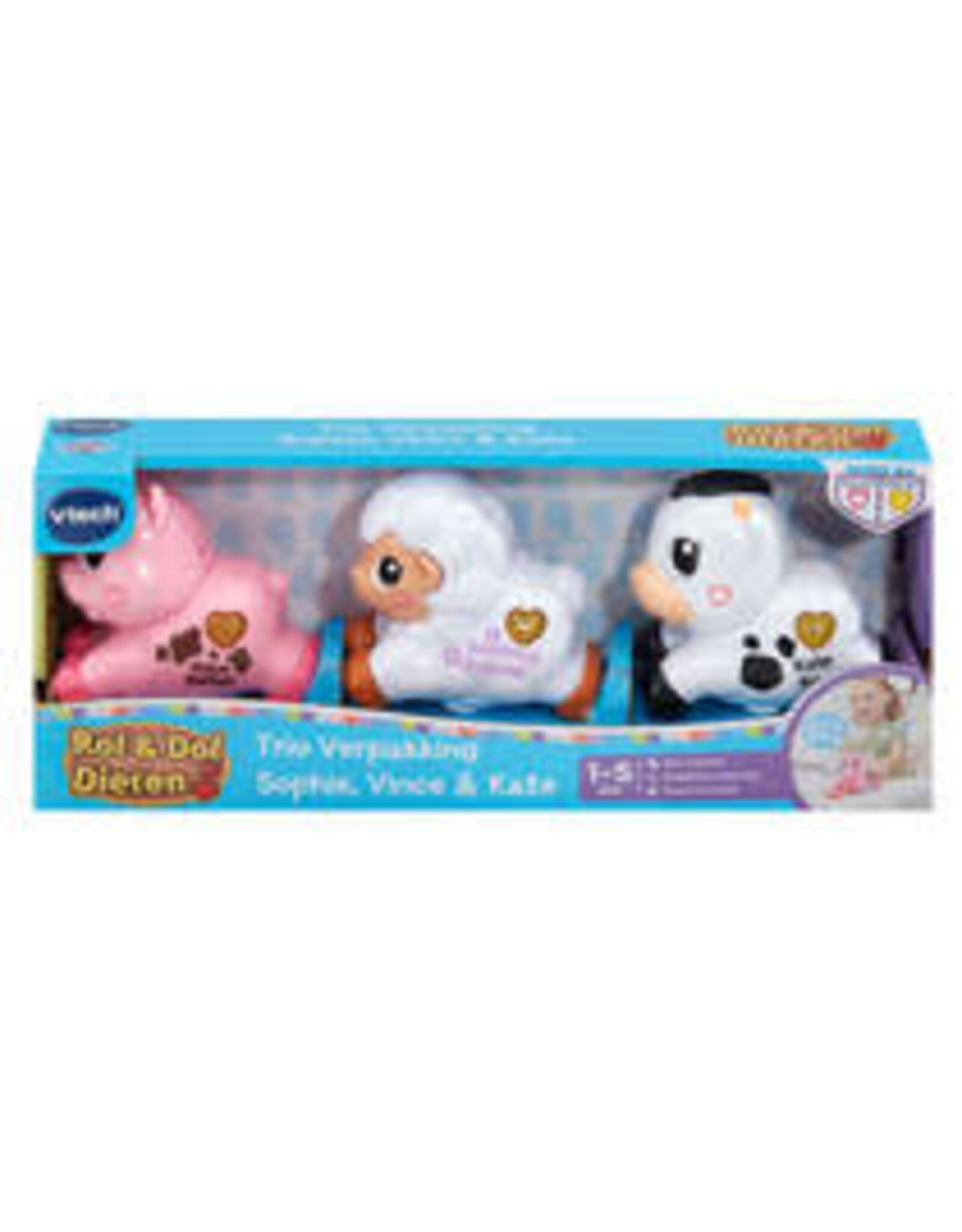 VTECH VTech Rol & Dol Dieren trio verpakking Sophie, Vince & Kate