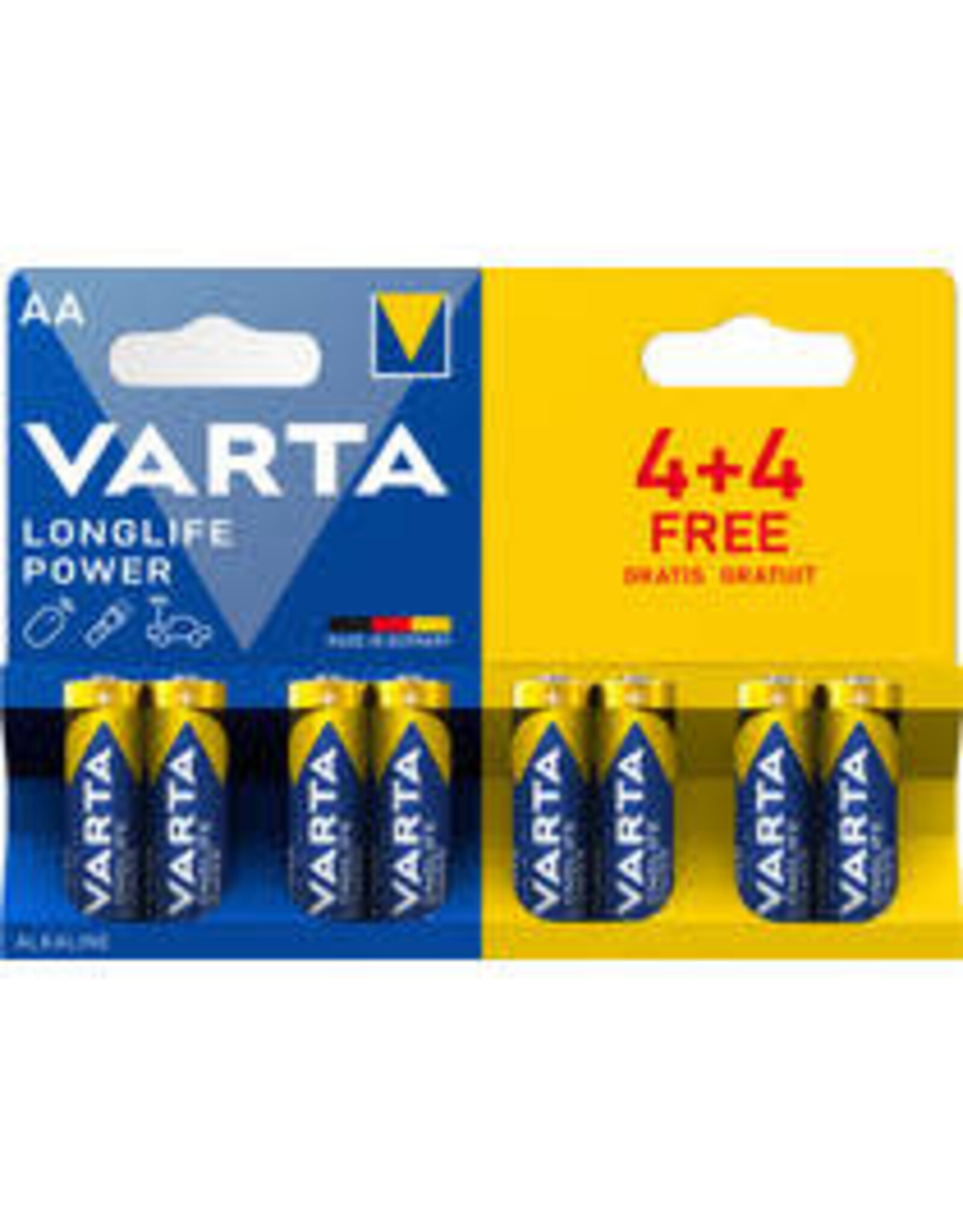 VARTA VARTA HIGH ENERGY 8-PACK AA.