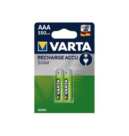 Varta 2x Recharge Accu Solar AAA batterijen