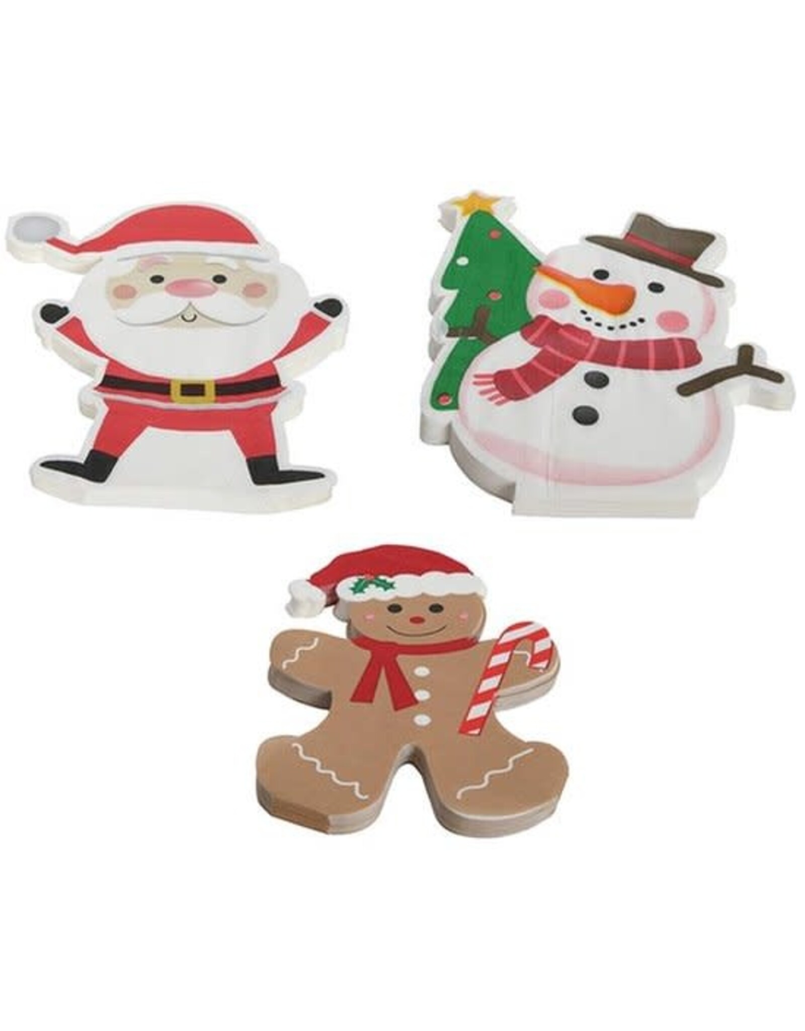 Servetten gingerbread/kerstman/sneeuwpop