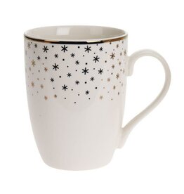 Kerst beker snowflakes