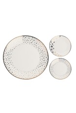 XMAS SNOWFLAKES PLATE PORCELAIN