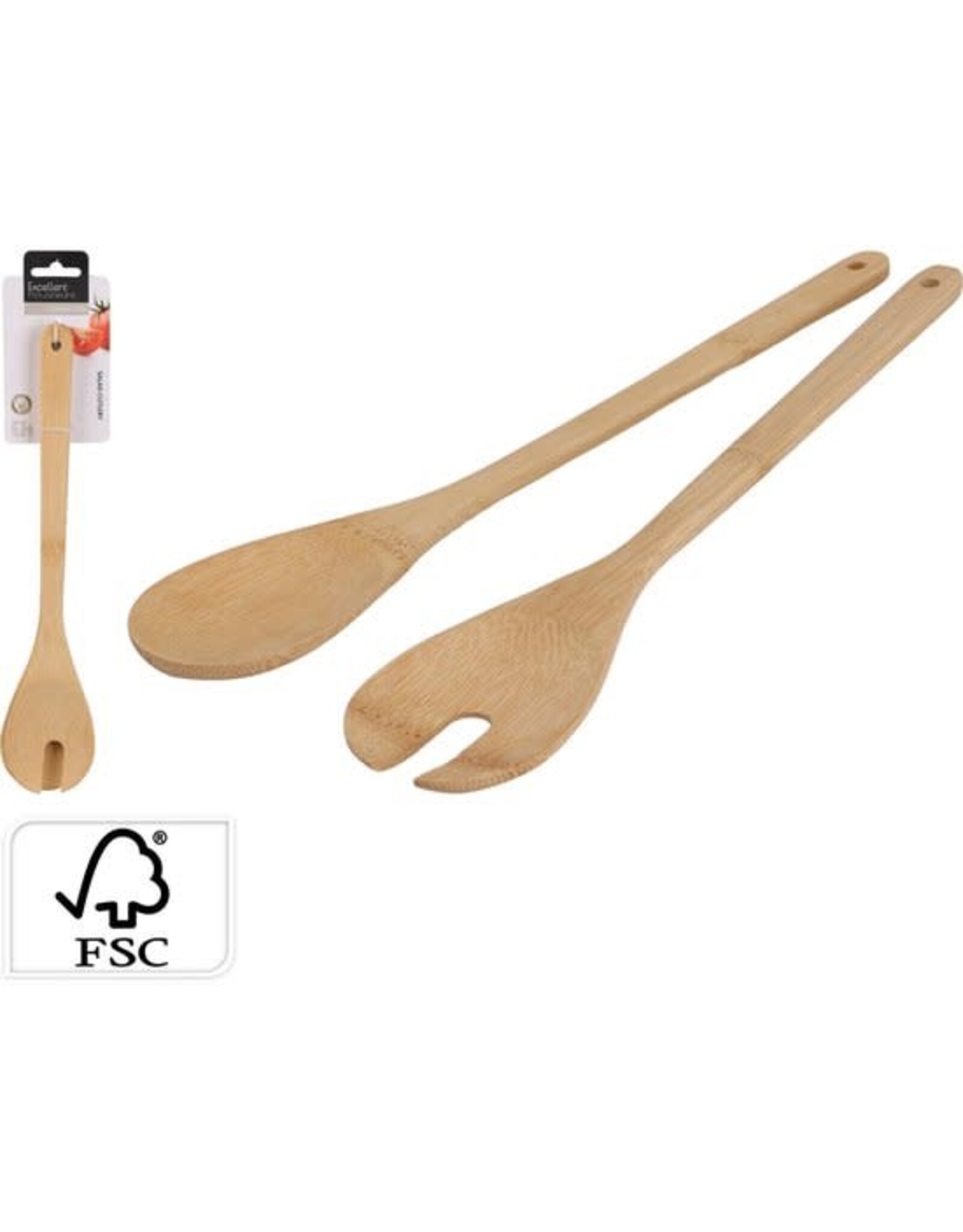 EXCELLENT HOUSEWARE Saladebestekset 2-delig