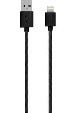 GRIXX GRIXX Optimum Cable iPhone 5/iPad 4 MFI Lightning Apple License Nylon 1.0m Black