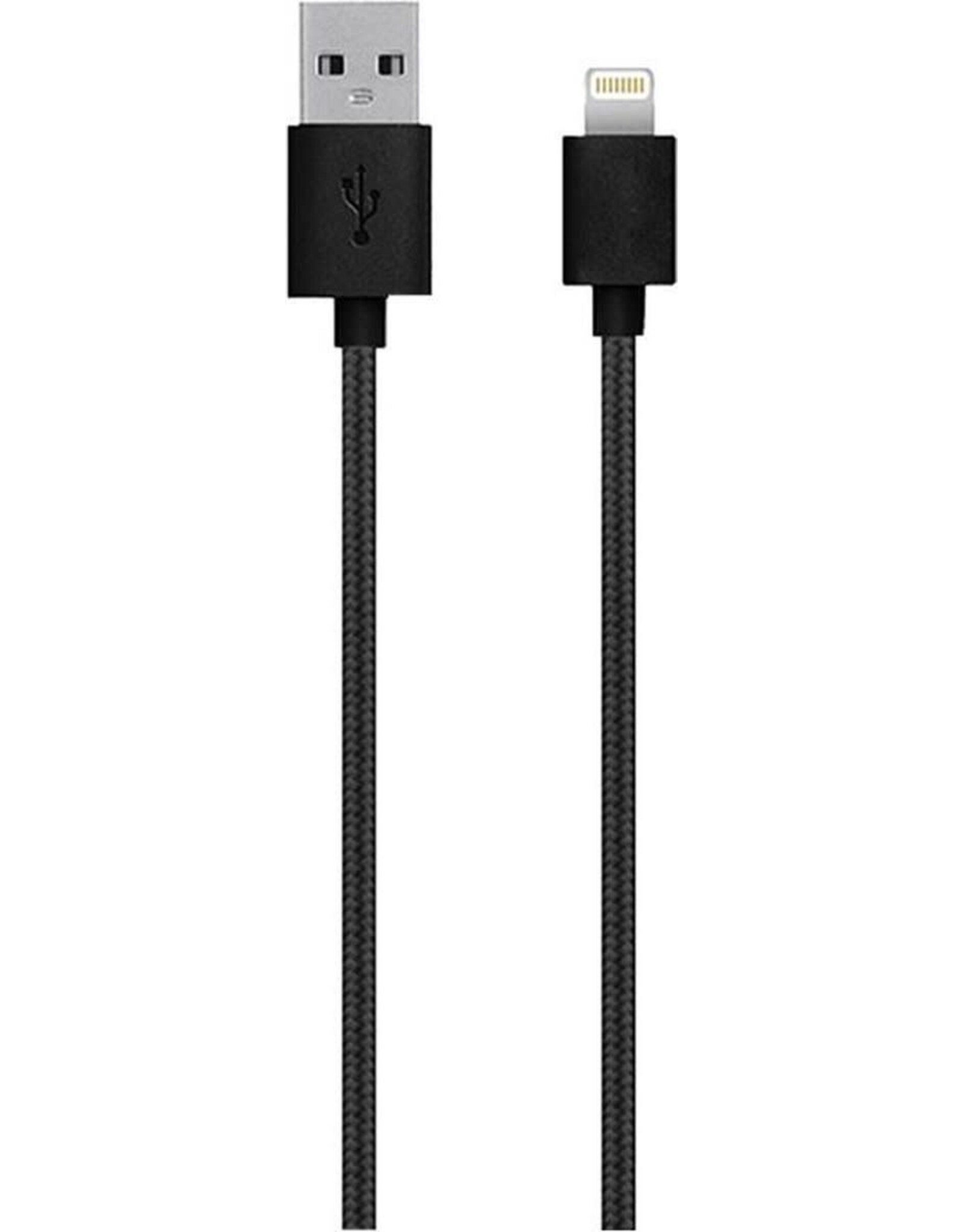 GRIXX GRIXX Optimum Cable iPhone 5/iPad 4 MFI Lightning Apple License Nylon 1.0m Black