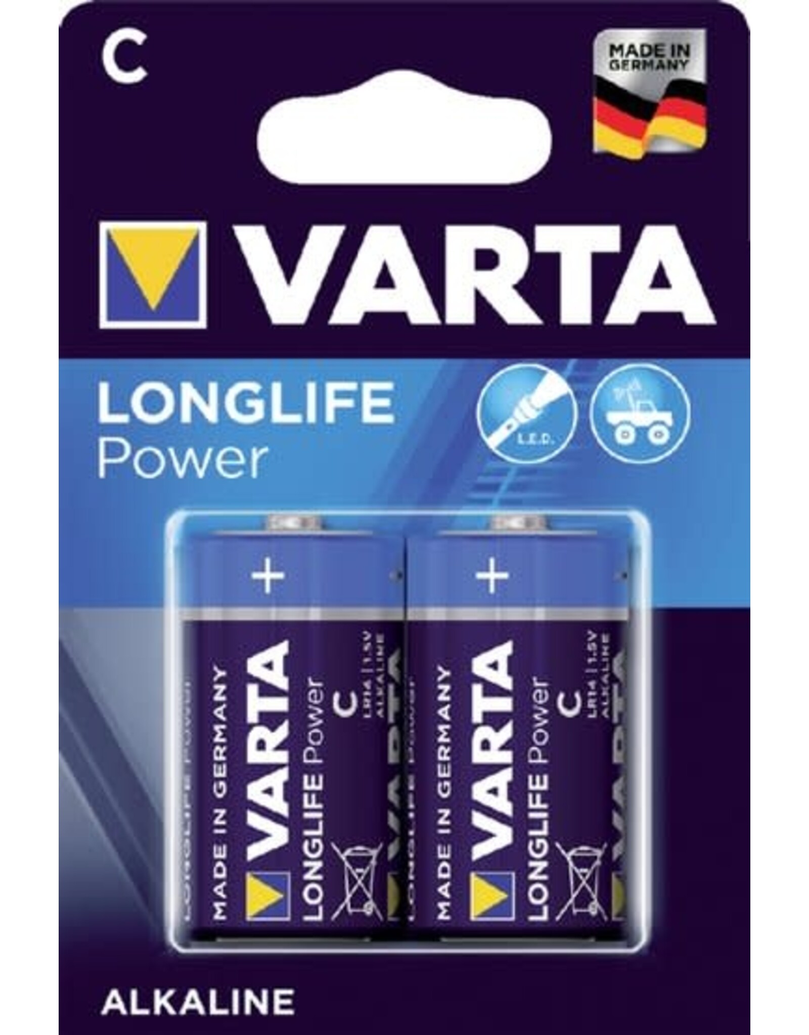 VARTA VARTA Alkaline Batterij C longlife (2 stuks)