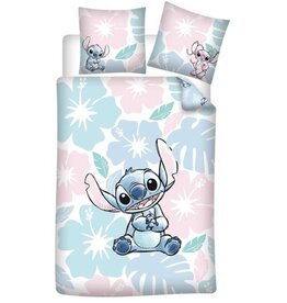 Stitch Dekbedovertrek flowers 140 x 200 cm