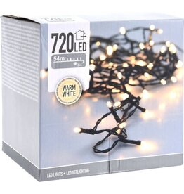54 meter LEDverlichting / LEDsnoer met 720 LED's warm/wit | voor binnen en buiten