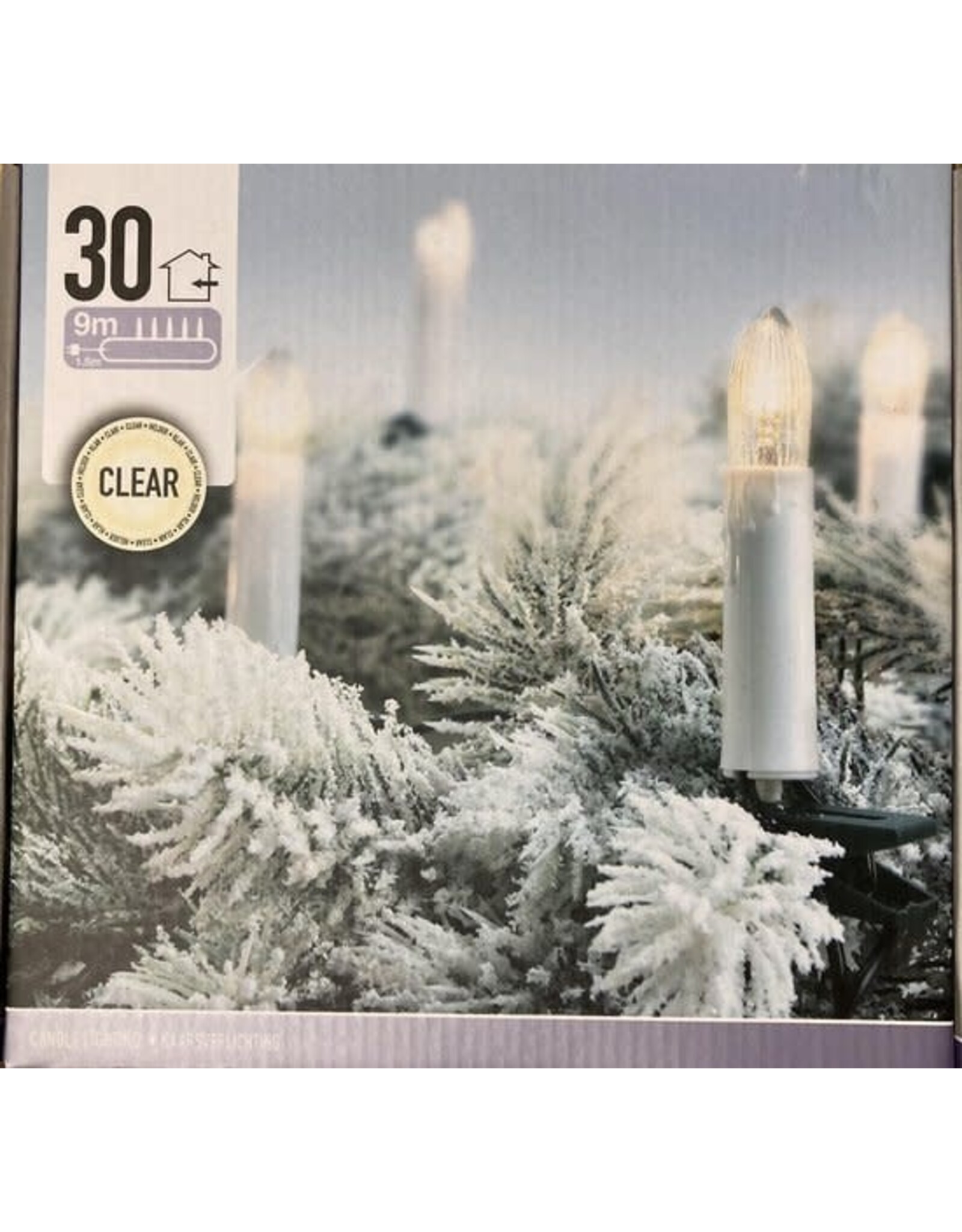 Kerstverlichting kaarsen Lichtsnoer 30 lampjes
