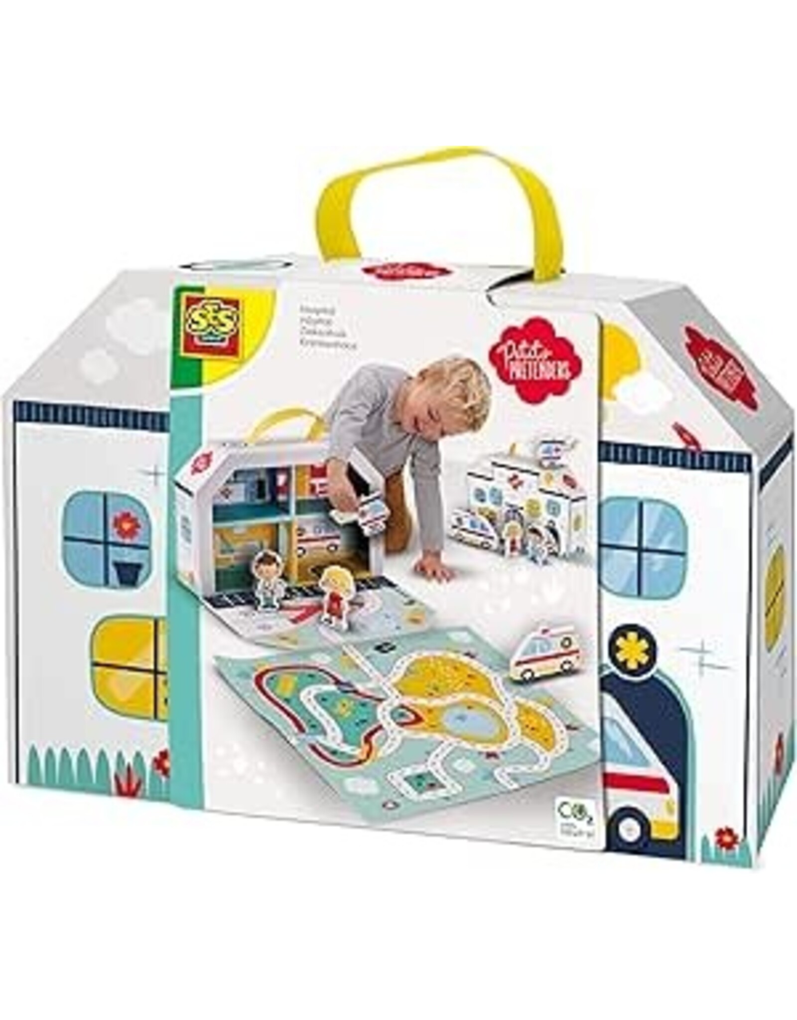 Ses SES Creative 18012,Ziekenhuis speelkoffer en speelmat,Divers