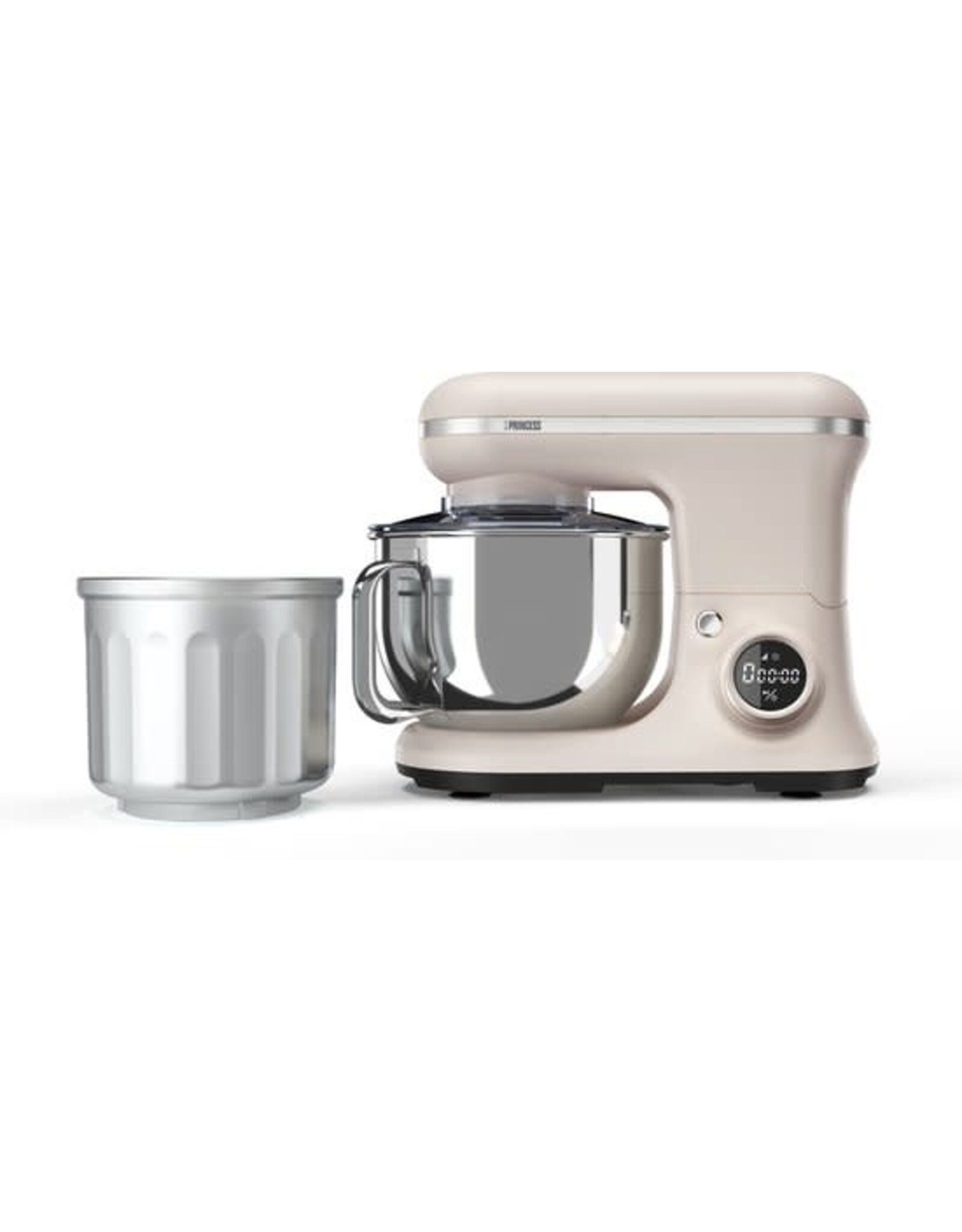 Princess 220138 2-in-1 Keukenmachine en IJsmachine in één - 1200W - 5 liter RVS mengkom - Gratis meegeleverde IJskom voor 1,4 liter ijs - Keukenrobot - Foodprocessor