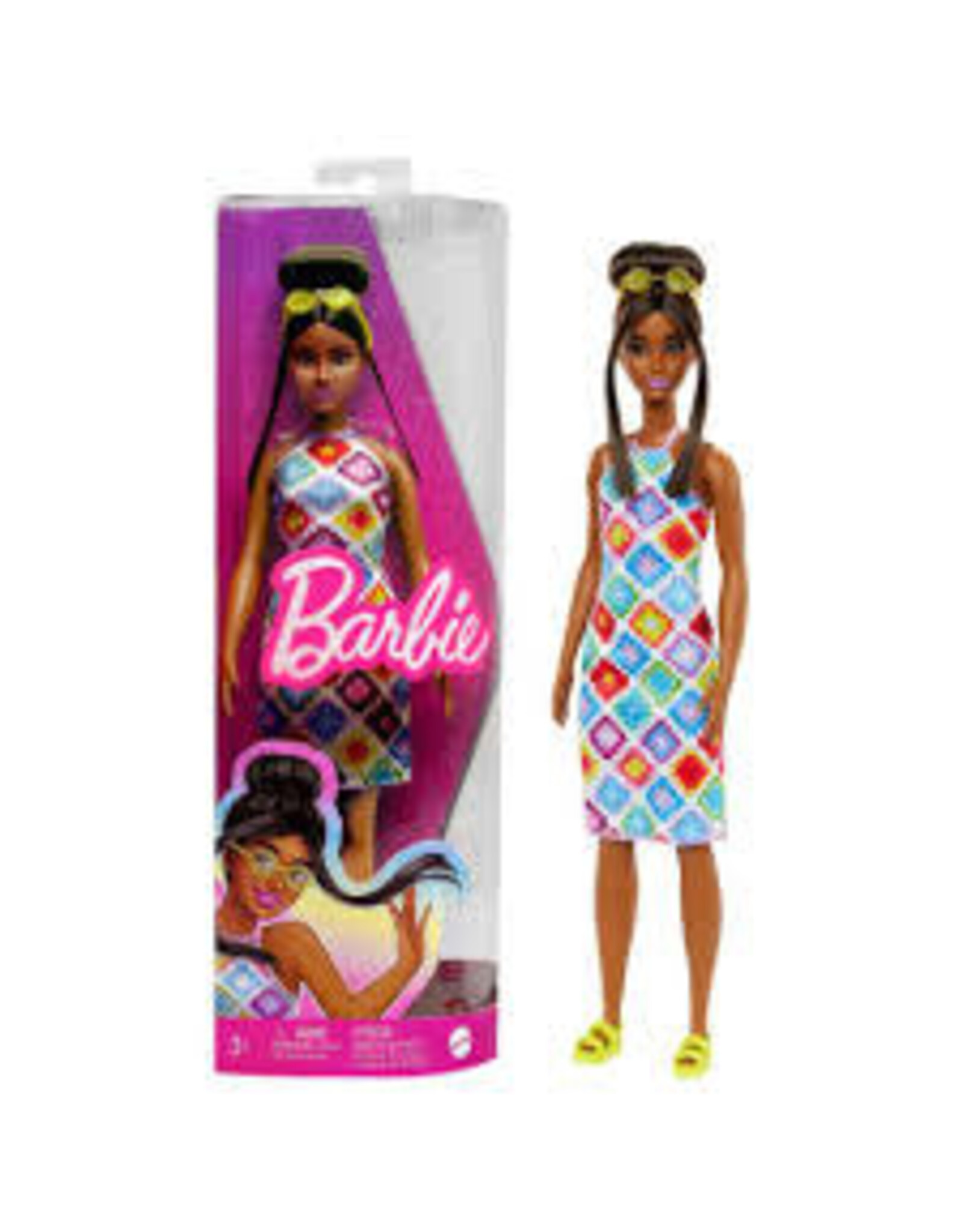 Barbie Barbie Fashionistas Doll #210 With Bun And Crochet Halter Dress