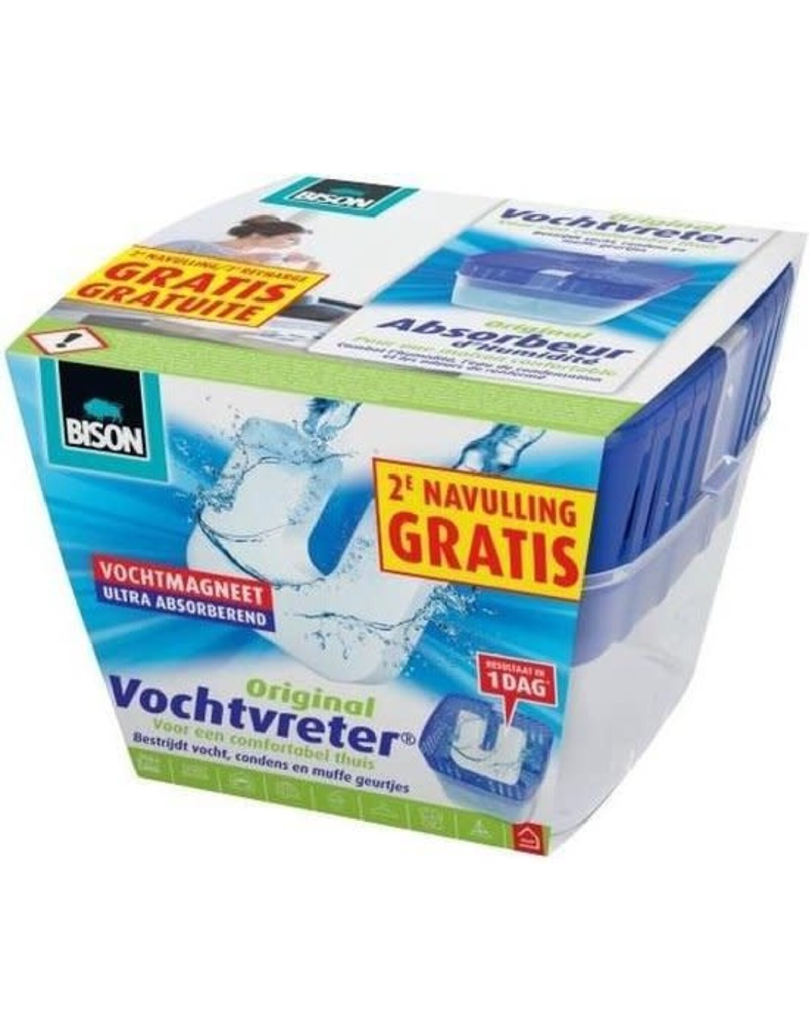 BISON Bison vochtvreter original 450 g + 2 navullingen