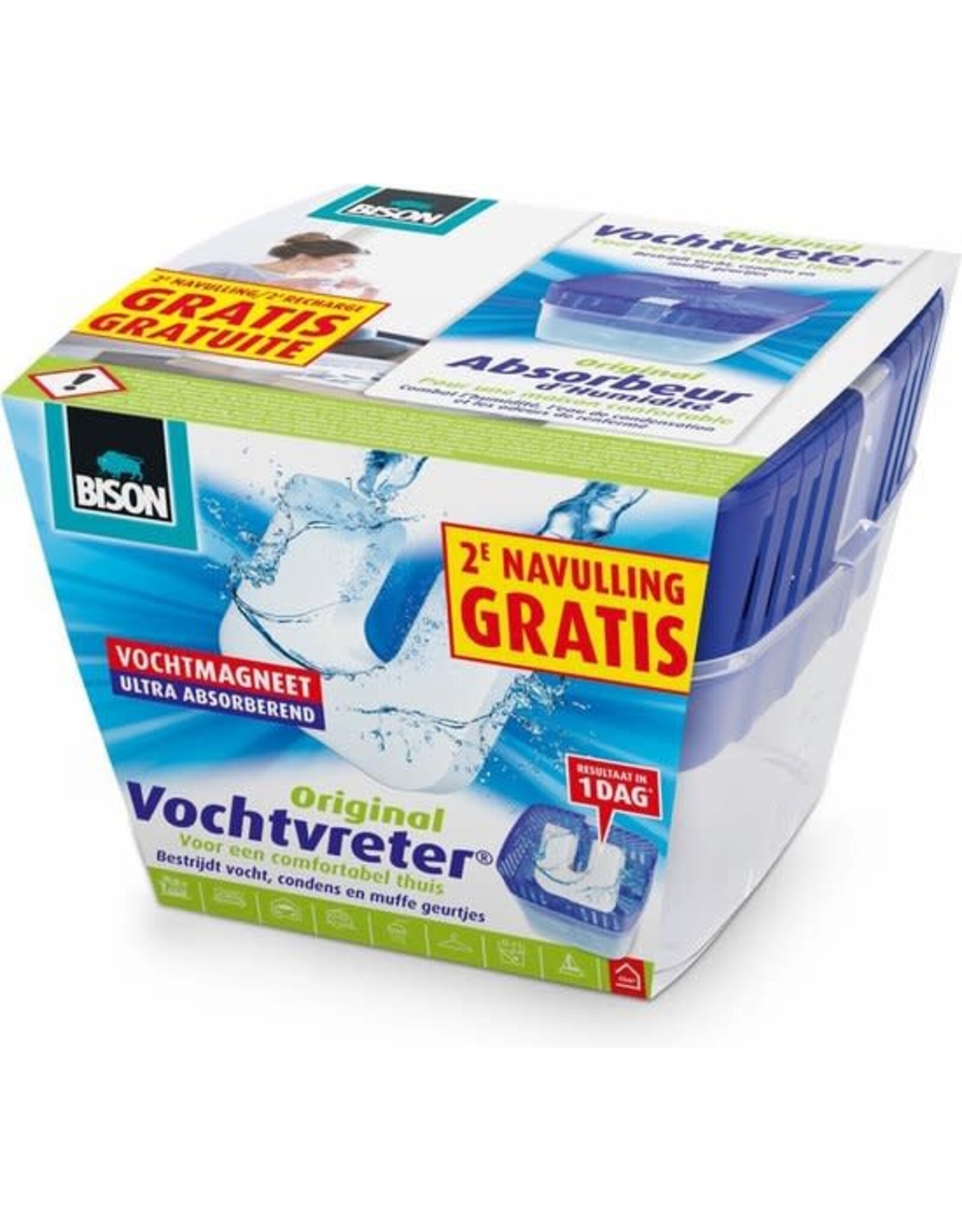 BISON Bison vochtvreter original 450 g + 2 navullingen