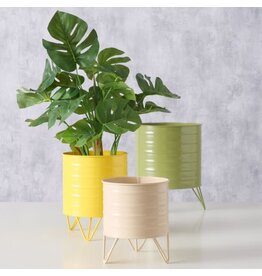 Boltze Home Plantenpotten rillana 3 delig set