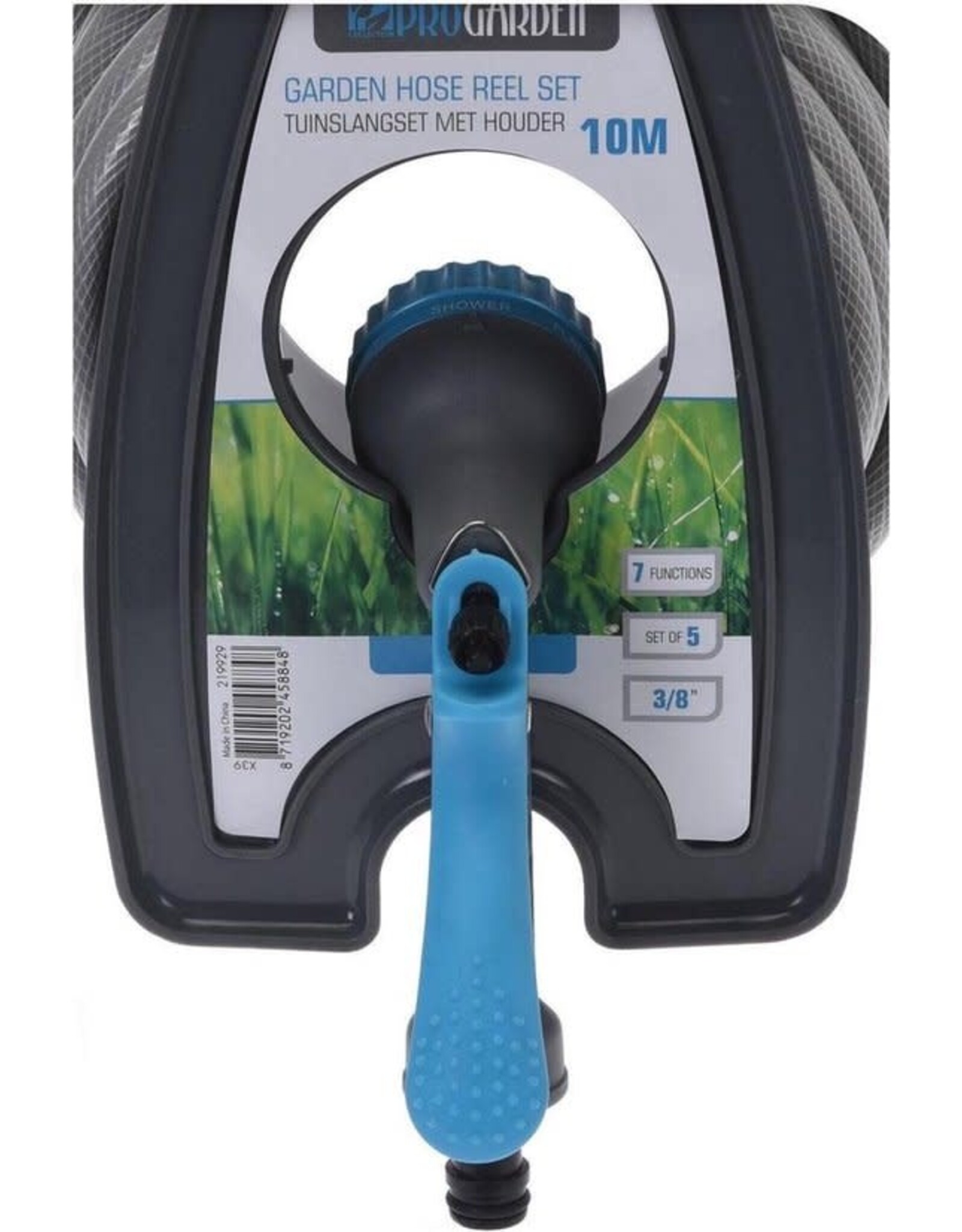 PRO GARDEN Tuinslangset met houder 10 meter