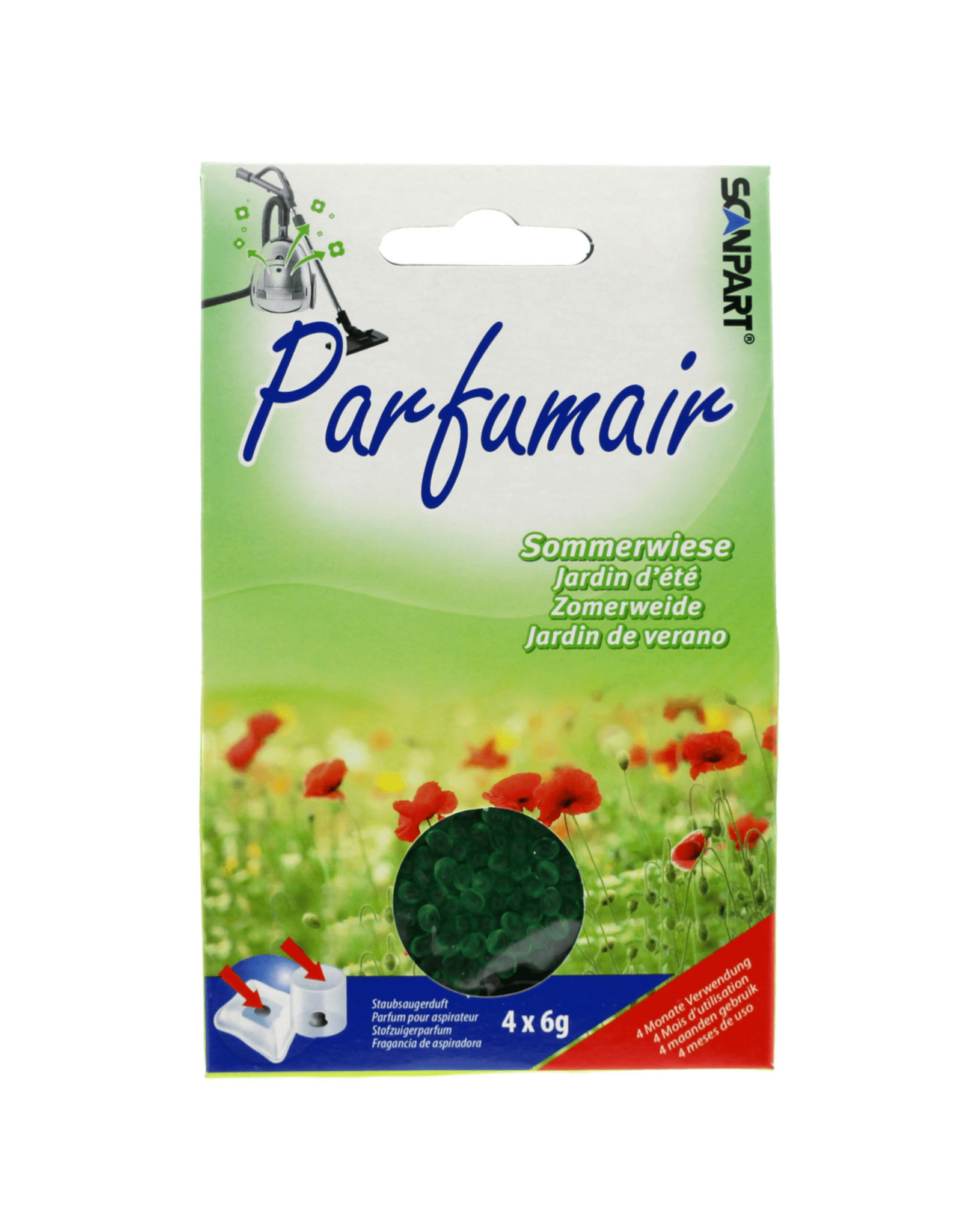 SCANPART Parfumair geurparels zomerweide 4x6g