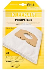 KLEENAIR Kleenair Stofzuigerzakken Philips Oslo Ph-4 4 stuks