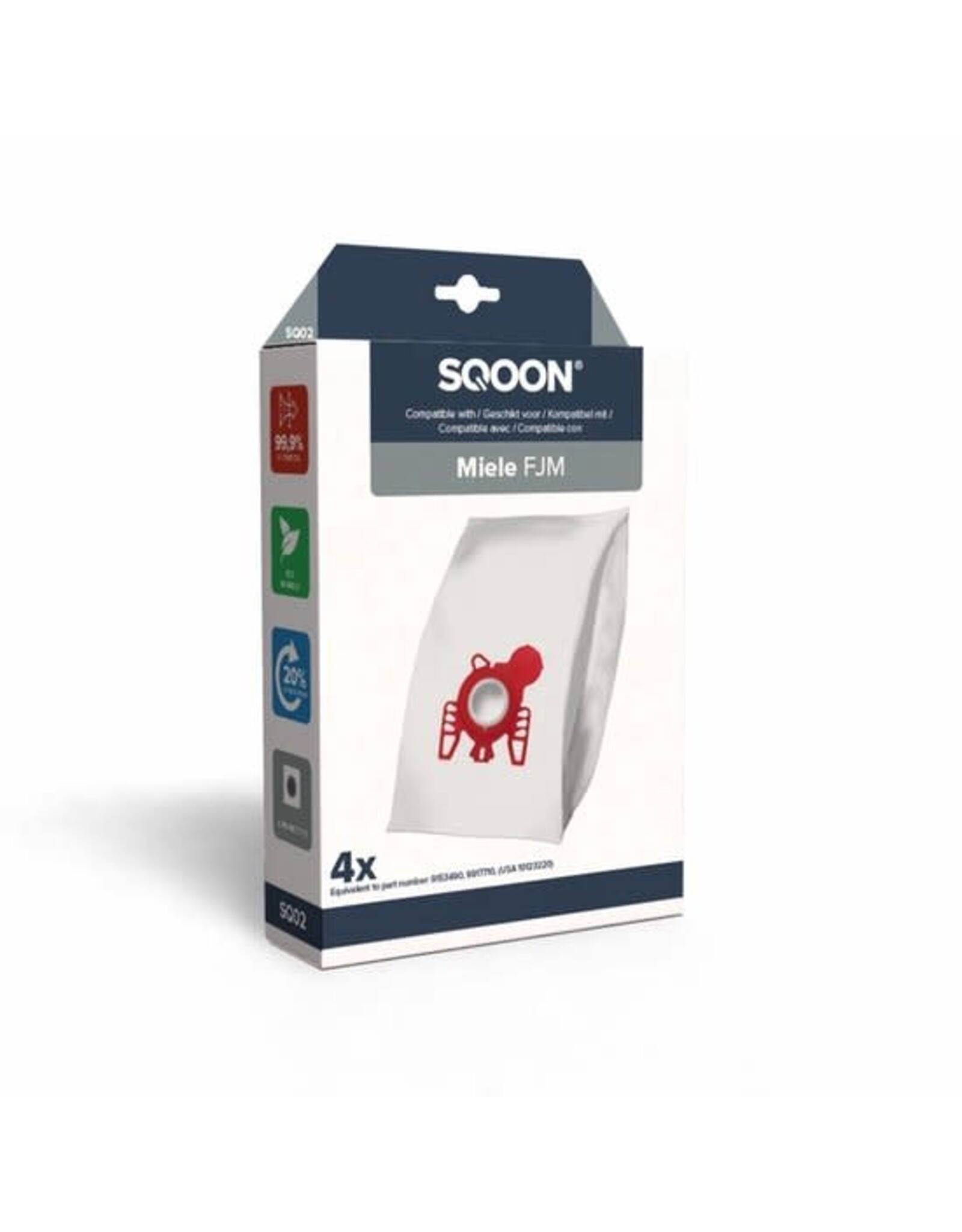 SQOON SQOON® Stofzuigerzakken Geschikt voor Miele FJM Series