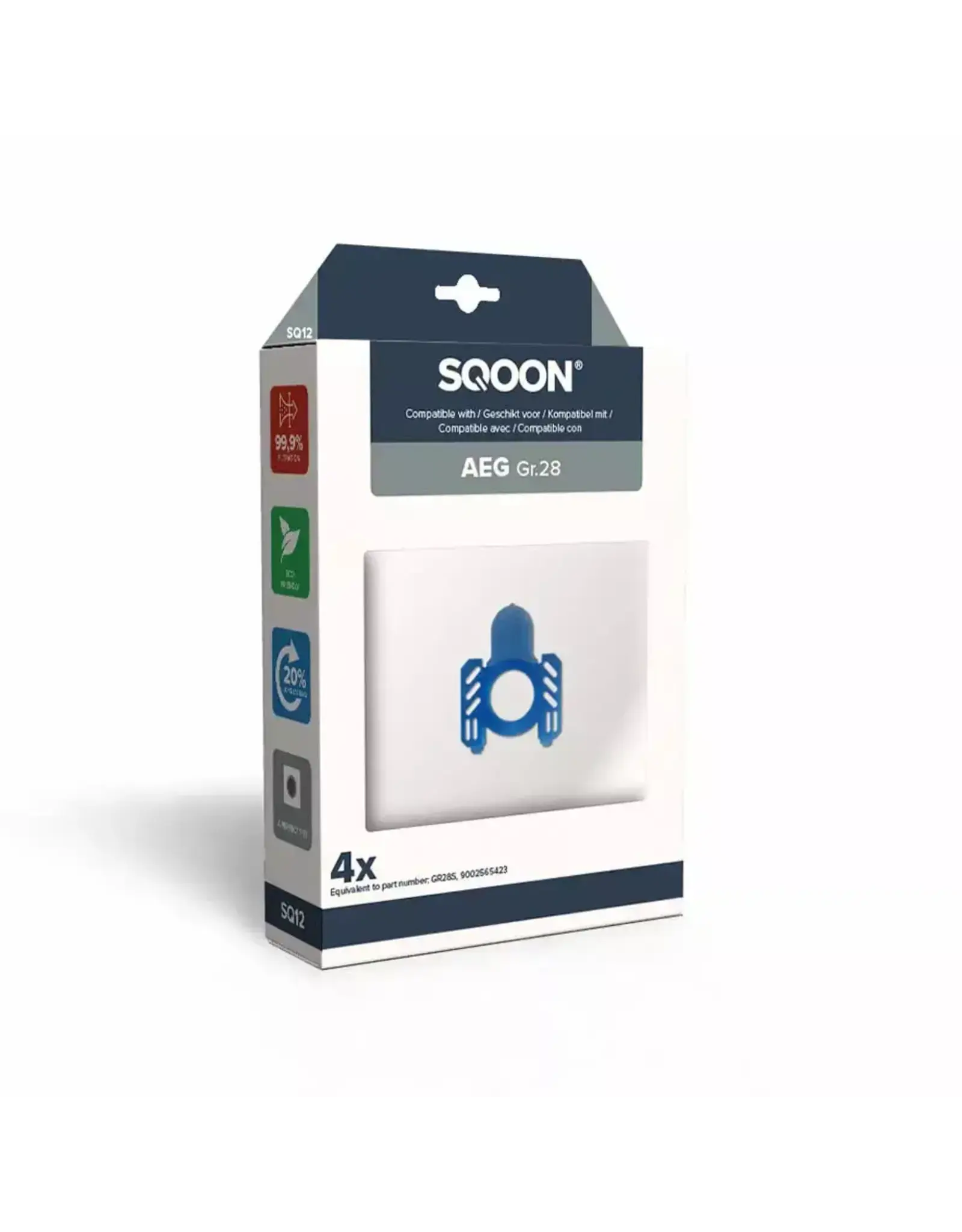 SQOON Stofzuigerzakken AEG Gr. 28 | SQOON.