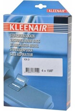 KLEENAIR Kleenair Microvezel stofzuigerzakken - Hygiënisch - Langdurig zuigvermogen - 4 stuks + filter