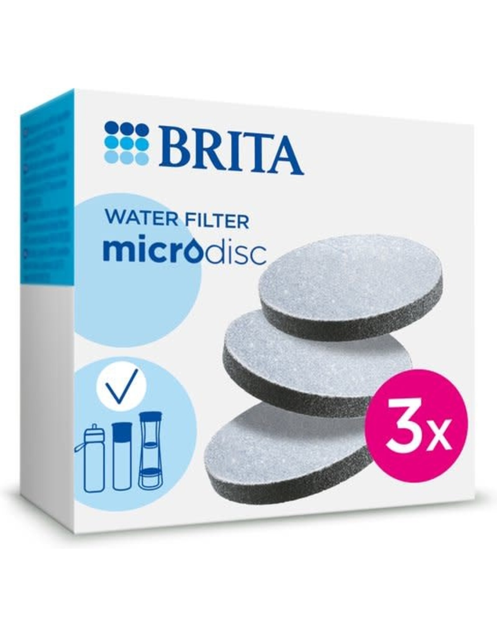 BRITA BRITA filterpatronen - Waterfilter - MicroDisc - Waterfilterpatronen - 3-Pack