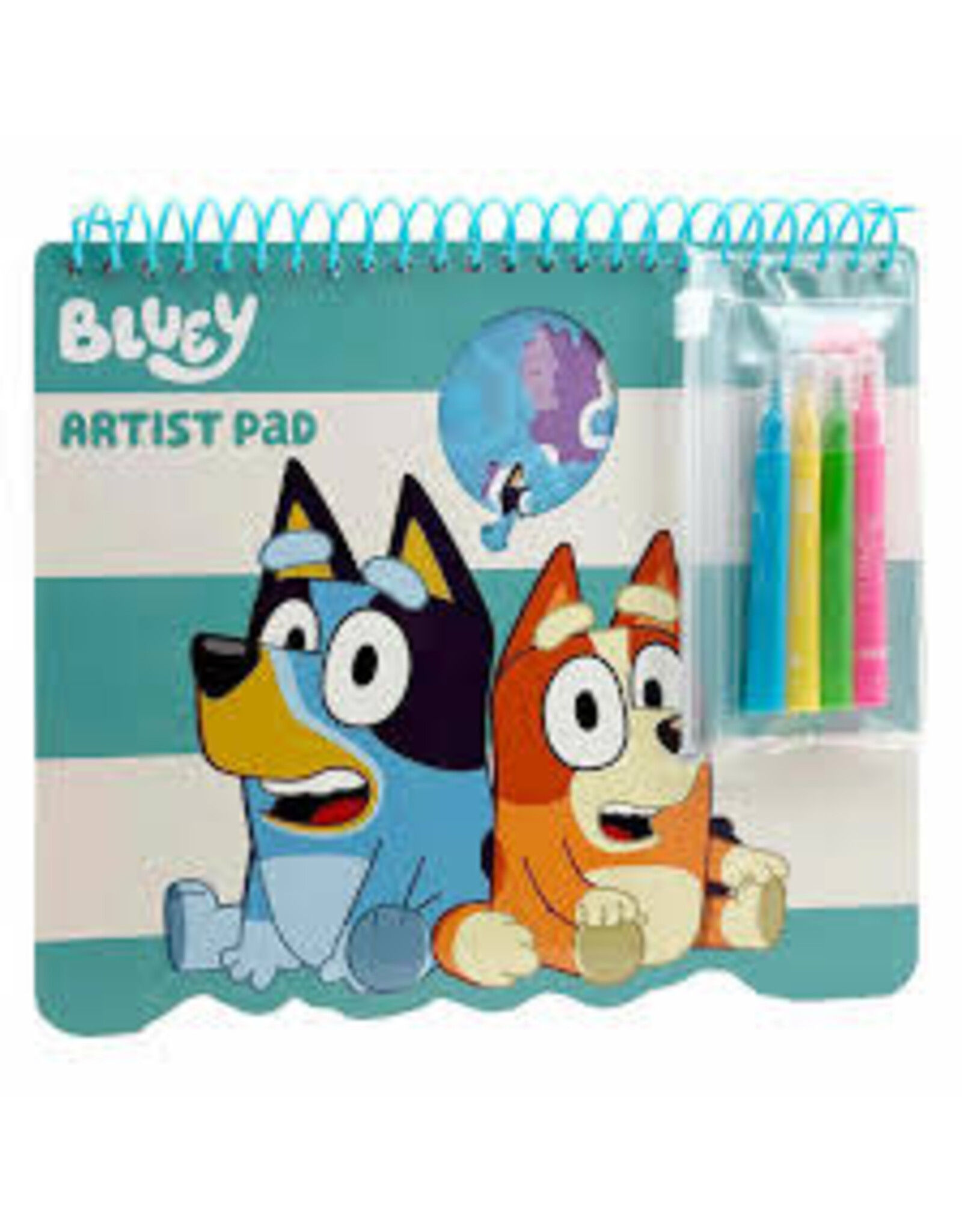 Bluey Kleurblok met Stencils en Sjablonen