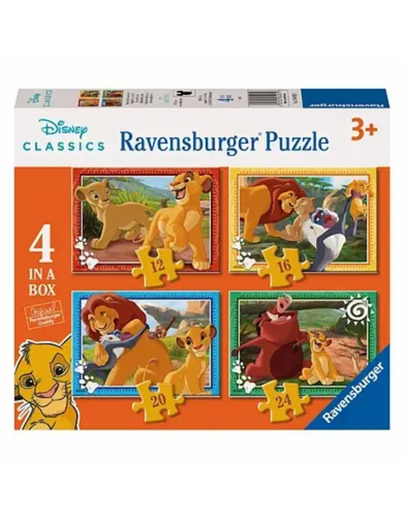 RAVENSBURGER Ravensburger Legpuzzel Disney Lion King - 4 Puzzels