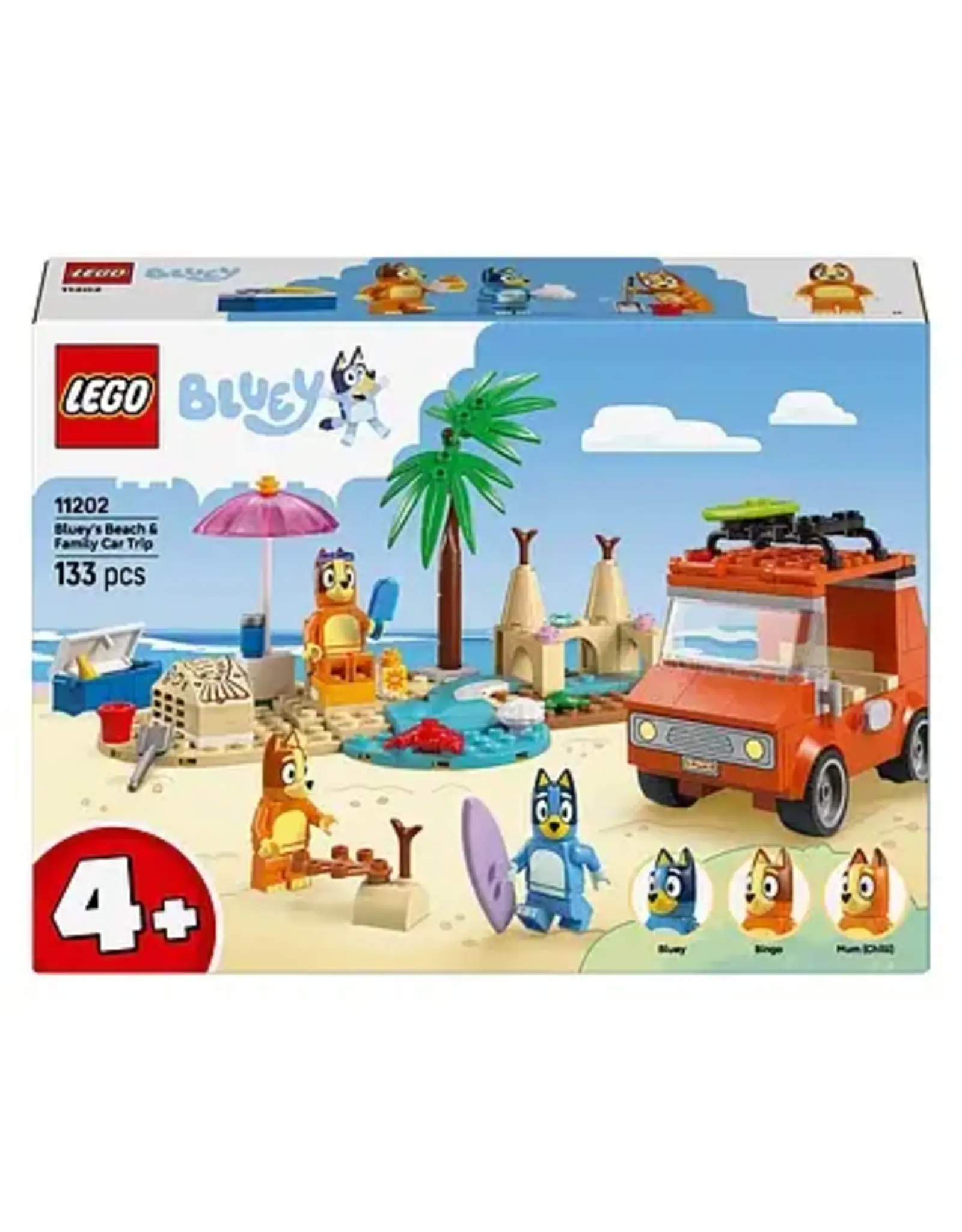 Lego Bluey LEGO DUPLO 11202 Bluey's Autorit naar het Strand