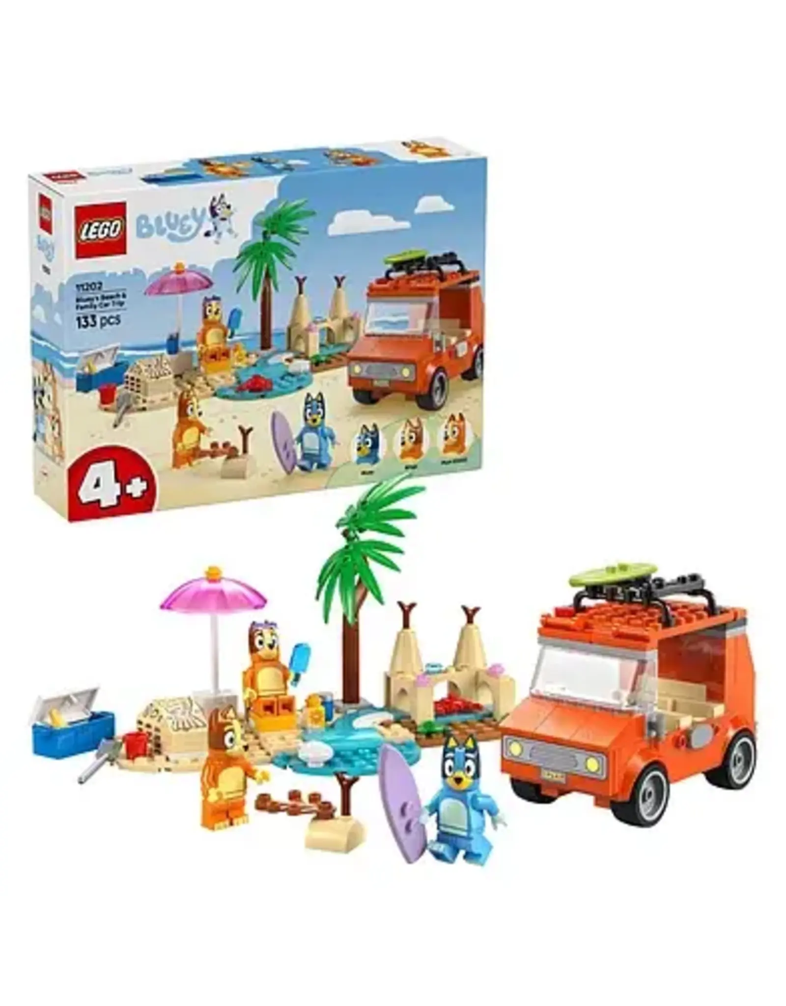 Lego Bluey LEGO DUPLO 11202 Bluey's Autorit naar het Strand