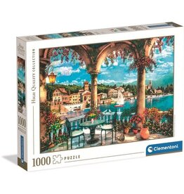 RAVENSBURGER Clementoni - Puzzel - 1000 Stukjes - Balkon Uitzicht op het Comomeer - Puzzel Voor Volwassenen - High Quality Collection