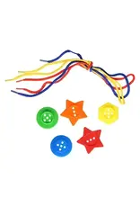 lobbes speelgoed Stapelbare Rijgknopen - 72dlg.