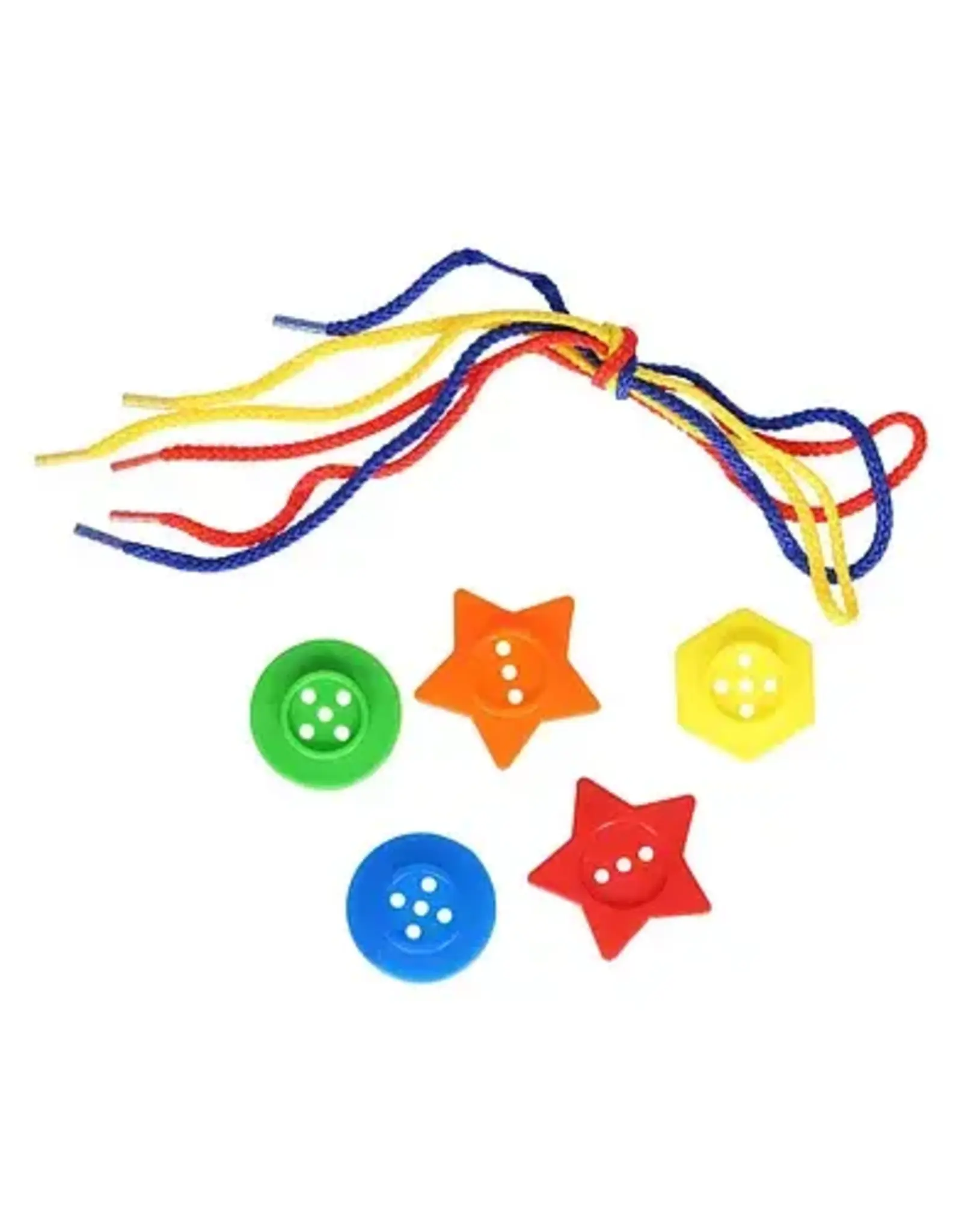 lobbes speelgoed Stapelbare Rijgknopen - 72dlg.