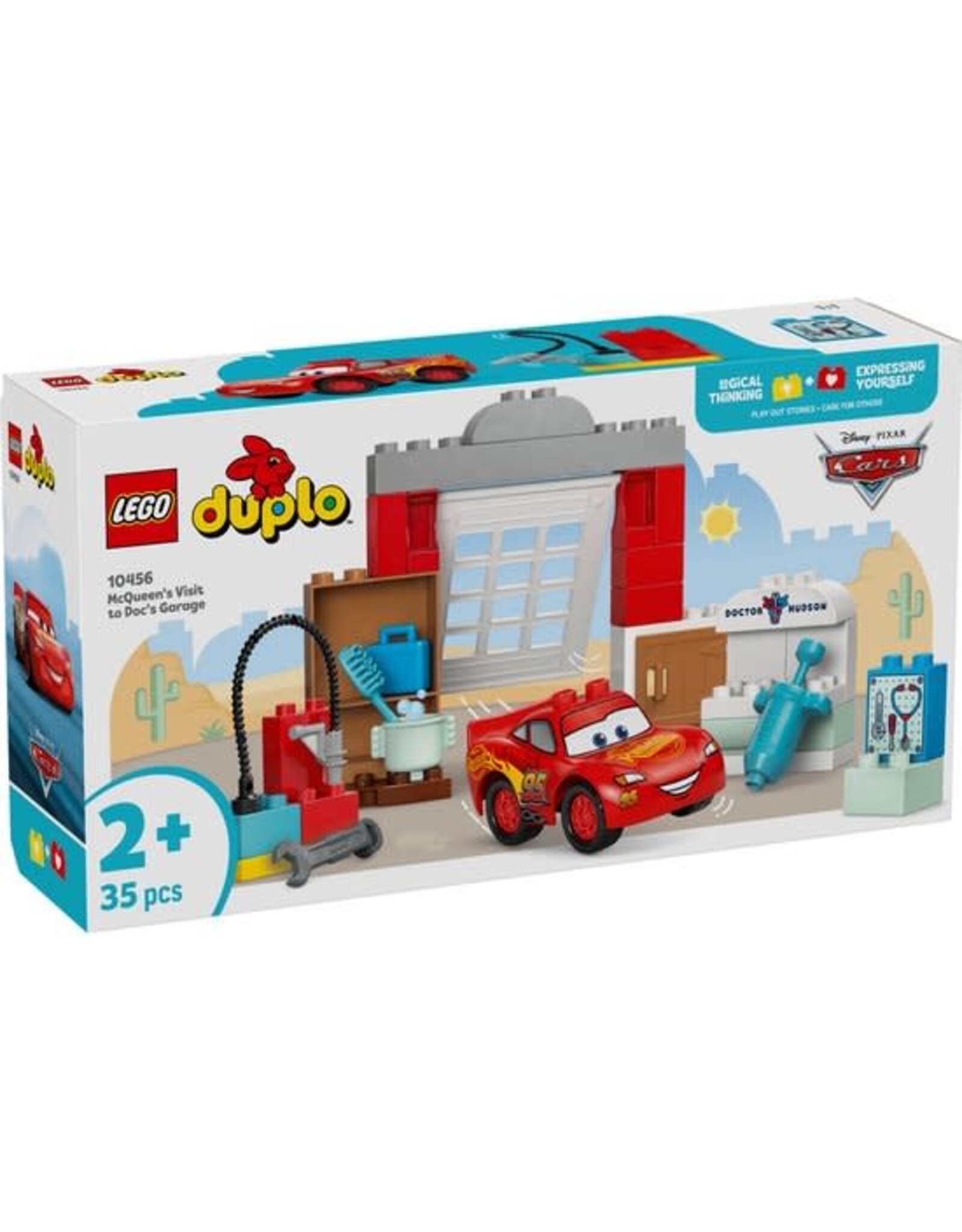 Lego duplo LEGO DUPLO Disney en Pixar Cars McQueens Bezoek aan Docs Garage - 10456