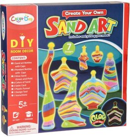 MERKLOOS Zandkunst Glow in the Dark XXL creatief speelgoed 20-delig zandset