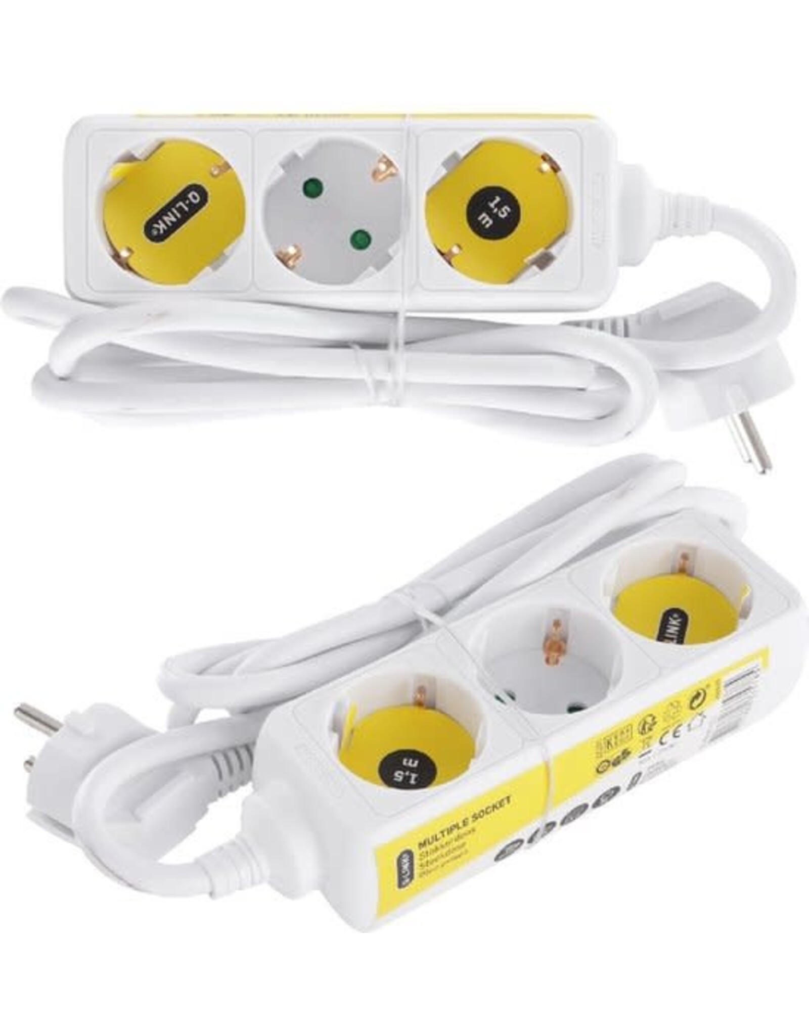 Q-Link Q-Link Stekkerdoos 3V - 1.5 m Wit