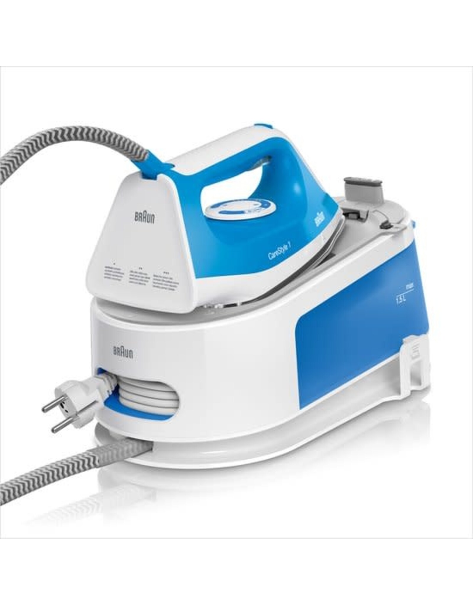 BRAUN Braun CareStyle 1 IS1012BL - Stoomgenerator - Handmatige instellingen - Auto-off - Blauw/Wit