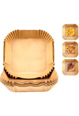 KITCHEN TOOLS Airfryer Bakpapier - Wegwerp Bakpapier - 50 Stuks - Ø 20 CM - Rond