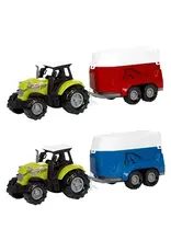 TOI TOYS Ackers Ville Tractor en Trailer met Licht en Geluid, 10cm