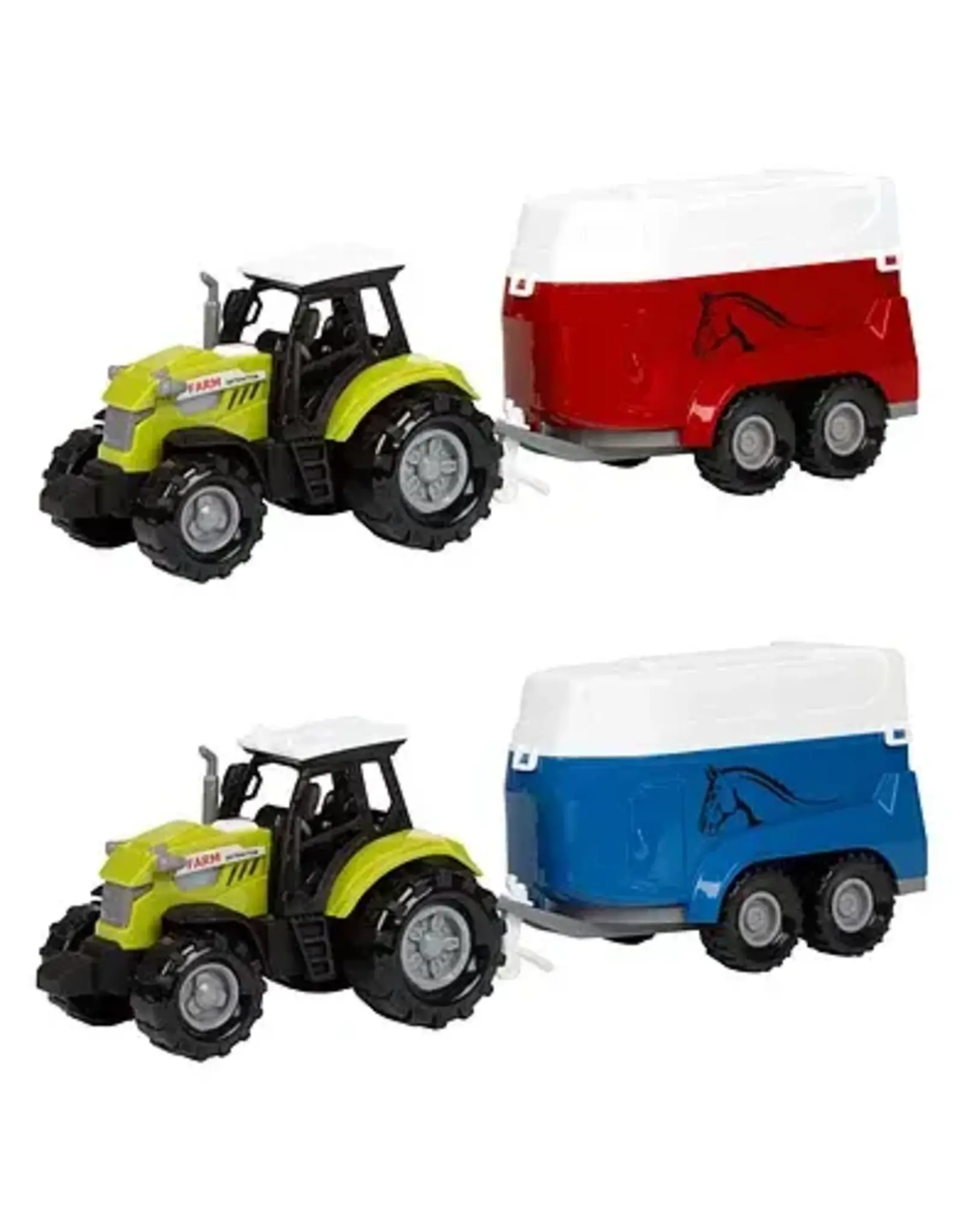 TOI TOYS Ackers Ville Tractor en Trailer met Licht en Geluid, 10cm
