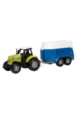 TOI TOYS Ackers Ville Tractor en Trailer met Licht en Geluid, 10cm