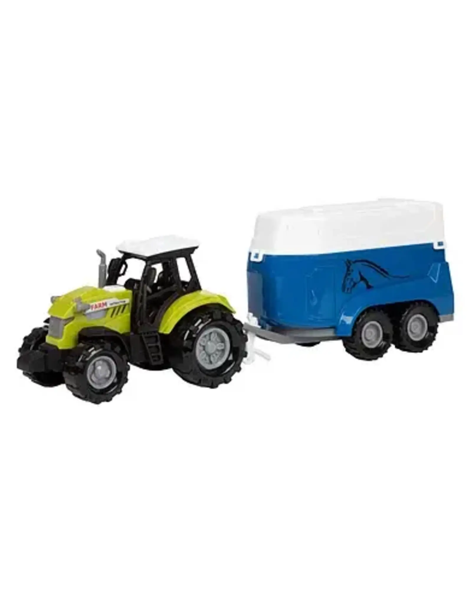 TOI TOYS Ackers Ville Tractor en Trailer met Licht en Geluid, 10cm