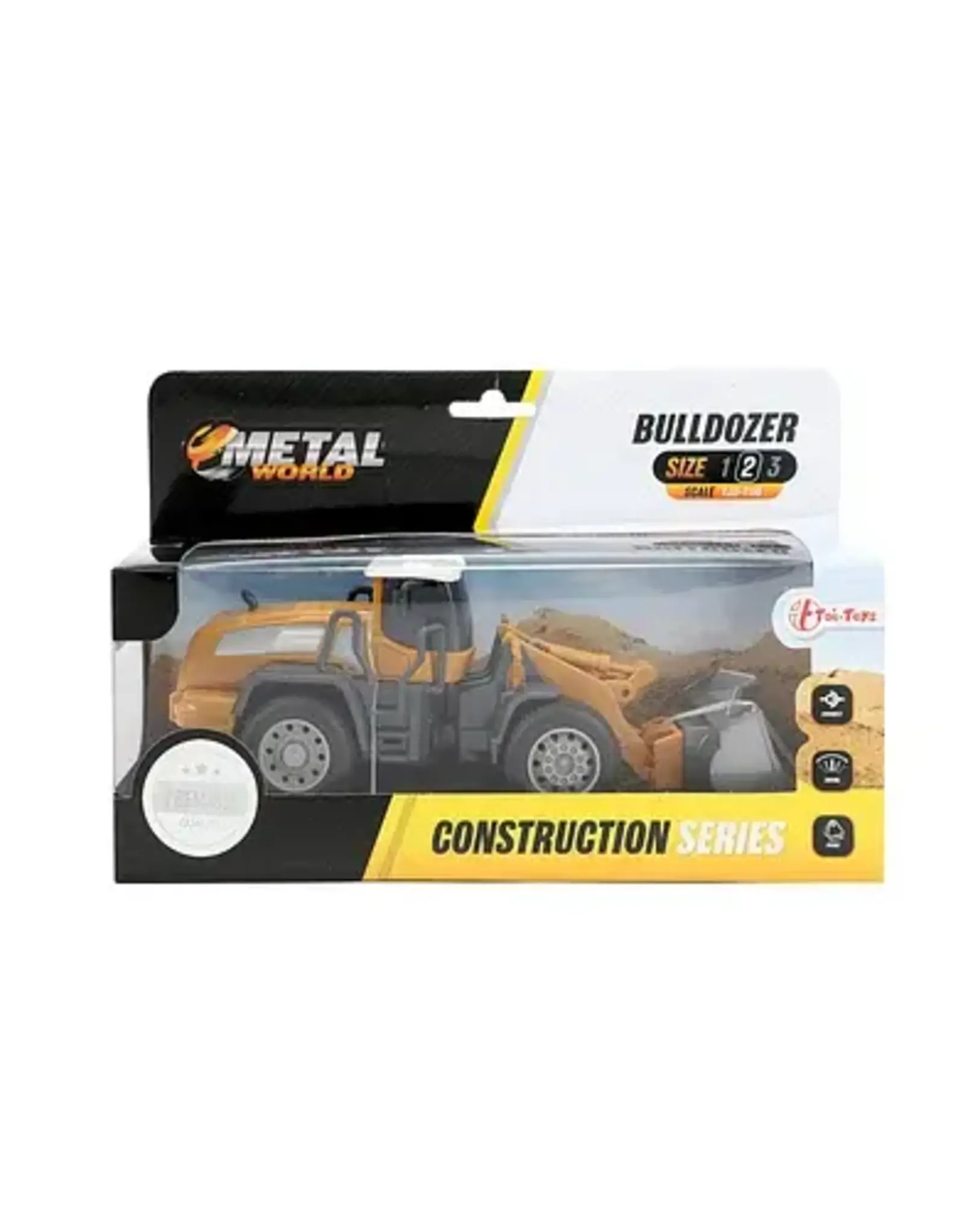 TOI TOYS METAL Bouwvoertuig -wiellader 1:55