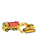 Cars & Trucks Kiepwagen met Graafmachine