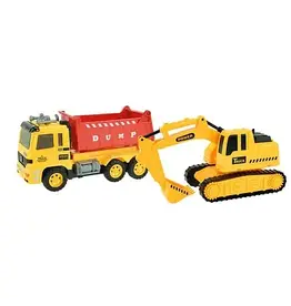 Cars & Trucks Kiepwagen met Graafmachine