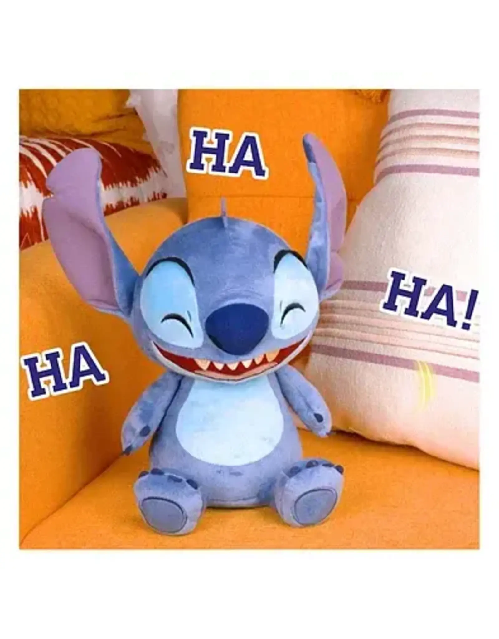 Lilo & Stitch Stitch Crack Me Up Laughing Cuddly Plush, 35cm