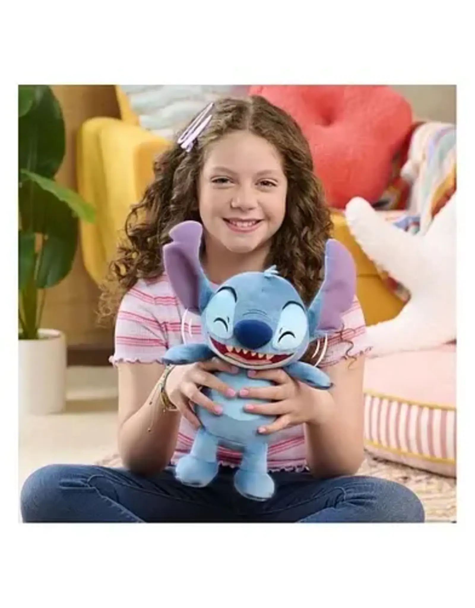 Lilo & Stitch Stitch Crack Me Up Laughing Cuddly Plush, 35cm