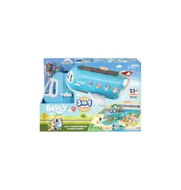 Moose Toys Bluey 3 en 1 Vliegtuig, boot en hotel